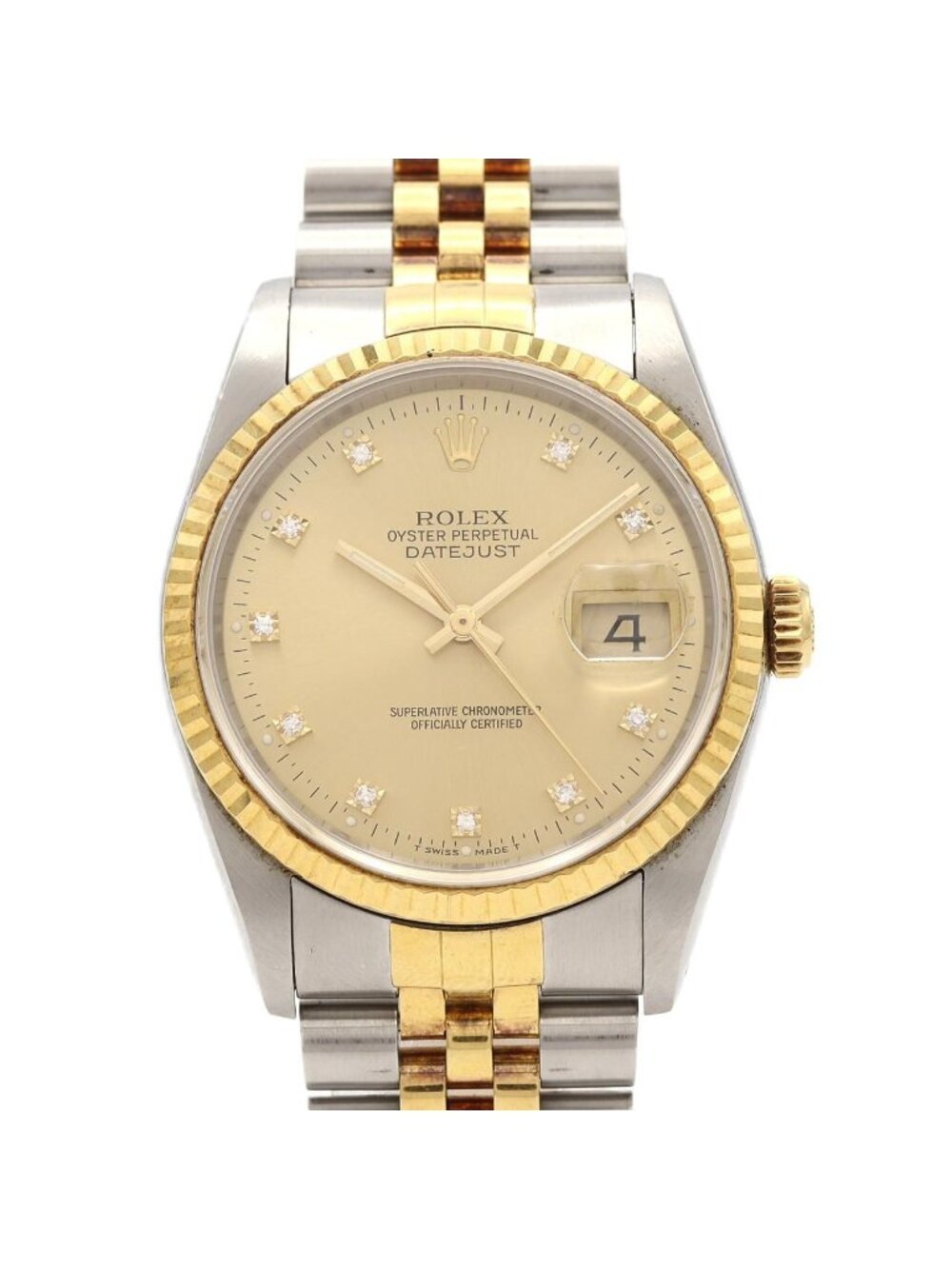 Rolex Datejust Stainless Steel Yellow Gold Automatic
